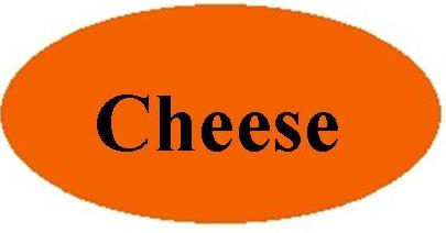 Orange Cheese Label